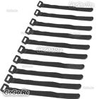 10 x 315mm Battery Self-Adhesive Strap Reusable Cable Tie Wrap hook loop Black