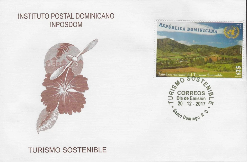 DOMINICAN REPUBLIC INTL YEAR of TOURISM, JARABACOA Sc 1622 FDC 2017 - Image 1 of 1