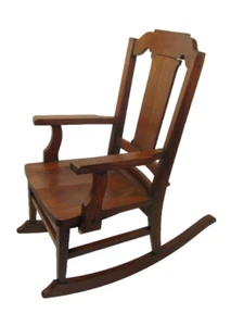 Vintage Mission Arts & Craft Oak Wood Rocking Chair Childs - Picture 1 of 13