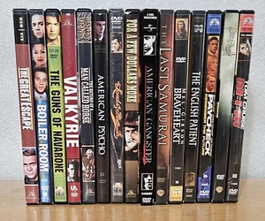 Lot of 15 Thriller, Action or Drama Movie DVDs - Tom Cruise, Mel Gibson, Clint - Picture 1 of 7