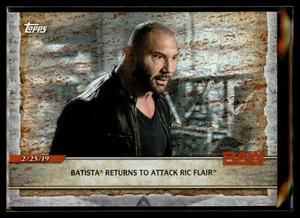 2020 Topps WWE Road to WrestleMania FOIL #44 Batista Returns to Attack Ric Flair - Picture 1 of 2