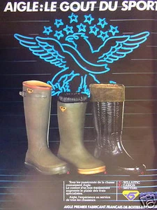 PRESSEWERBUNG 1981 ADLER ERSTER FRANZÖSISCHER HERSTELLER VON JAGDSTIEFELN - Bild 1 von 1