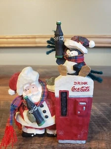 Weihnachtsmann und Cola-Cola Maschine Figur 1999 - Bild 1 von 11
