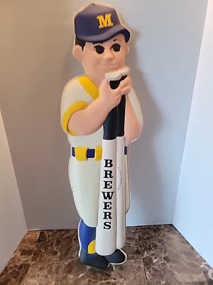 Placa de jogador de beisebol de plástico Vacuform 1º ano 1970 Milwaukee Brewers 1970 - Imagem 1 de 4