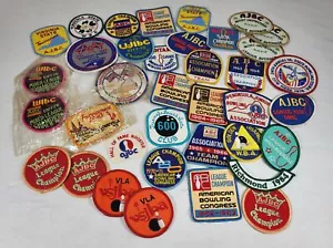 Lote de 37 parches bordados vintage BOWLING sin usar - Imagen 1 de 9
