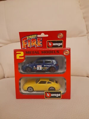 Burago italy gift set 2 bburago vw golf 911 Porsche 1/43 no mebetoys politoys  - Immagine 1 di 2