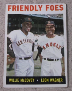 1964 Topps #41 Friendly Foes Willie McCovey/Leon Wagner VG/EX - Picture 1 of 2