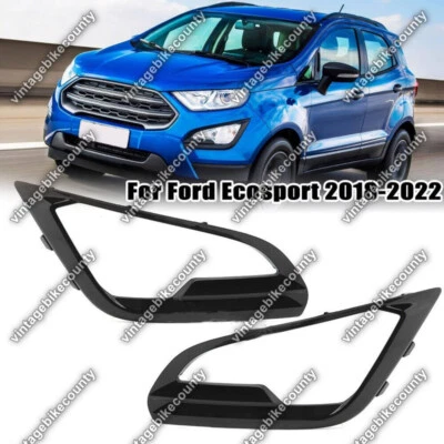 For 2018-2021 Ford EcoSport Pair Front Bumper Fog Light Lamp Cover Bezel LH & RH - Image 1 of 2