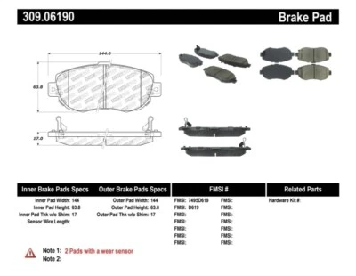StopTech For Performance 00-05 Lexus IS 250/300/350 / 02-09 SC 300/400/430 Front - Image 1 of 4