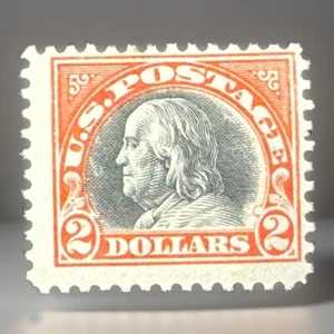 523 $2 arancione Ben Franklin MNH mai usato F/VF - Foto 1 di 2
