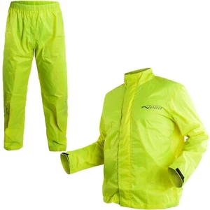 Tuta Impermeabile Antipioggia Giacca Moto Pantaloni Antiacqua Fluo Scooter 2pz - Zdjęcie 1 z 15
