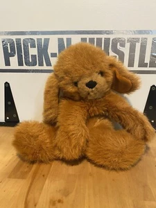 Vintage 1982 Gund Cinnamon Brown DOG Puppy 14" Plush - Picture 1 of 7
