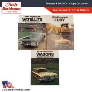 1974 Plymouth Satellite Wagon Concesionario Publicidad Catálogo Libro Paquete - Imagen 1 de 7