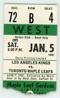 Billet vintage Los Angeles Kings vs. Toronto Maple Leafs Maple Leaf Gardens 1991