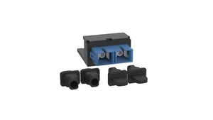 Panduit Mini-Com Blue Singlemode SC Duplex Fiber Optic Adapter Module CMDBUSCBL - Picture 1 of 5