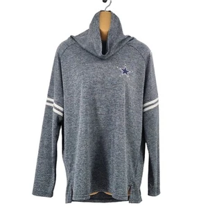 Nike NFL Dallas Cowboys Funnel Neck Shirt AH0830 419 Navy Heather Womens Large - Picture 1 of 10