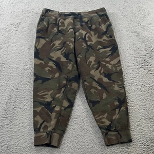 Polo Ralph Lauren Joggers Mens Medium Camo Green Brown Drawstring Tapered Fleece - Picture 1 of 12