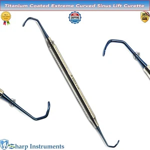 Sinus Lift Curette/Elevator Double Ended Oral Surgery Dental Implant Instruments - Picture 1 of 2