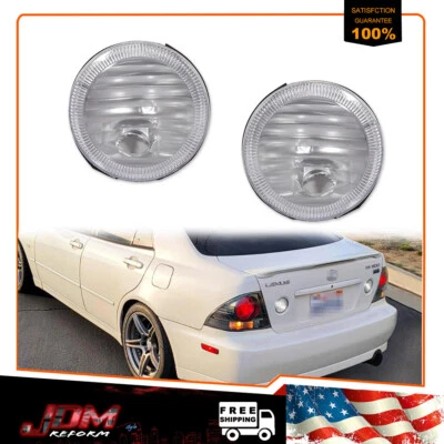 Par de luces traseras de freno traseras transparentes cromadas euro para maletero Lexus IS300 2001-2005 Foto 1 de 4