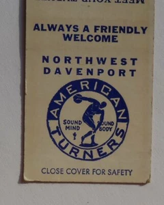 1950s Northwest Davenport American Turners Euchre Cards Davenport IA Scott Co MB - Bild 1 von 1
