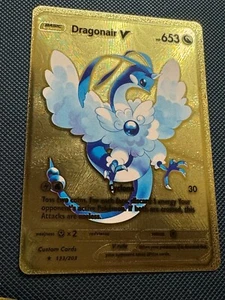 Pokemon Dragonair V GOLD DISPLAY Karte NEUWERTIG. - Bild 1 von 2
