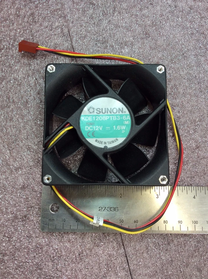 KDE1208PTB3-6A SUNON Fan 80mm 12V Brushless DC Cooling Fan - Image 1 of 1