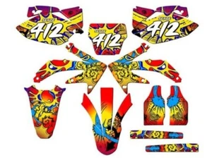 2005-2007 CRF 450 R ZANY Red Senge Graphics Kit Compatible with Honda - Picture 1 of 10