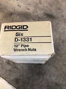 Ridgid 31645 D1331 12" Individual PIPE WRENCH NUT Pack Of 6  B29 - Picture 1 of 2