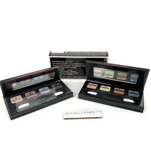 2x Mary Kay Mini Mineral Eyeshadow Quad Palette Set Honey Spice Frost Vtg Gold - Picture 1 of 10