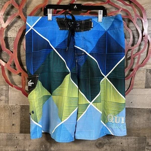 Quiksilver Men’s Clothes SZ 34 Swim Trunk Board Shorts Bathing Suit Swimsuit - Picture 1 of 13