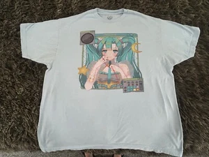 Hatsune Miku Vocaloid Media File Good Smile T Shirt Size XL Unisex Blue - Picture 1 of 10