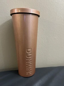Dunkin Donuts 24oz Iridescent Stainless Sipper Orange Tumbler Summer 2023 - Bild 1 von 9