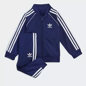 adidas Baby Trainingsanzug Superstar Kinder Sport Anzug 2er Set Outfit Navy cool - Bild 1 von 5