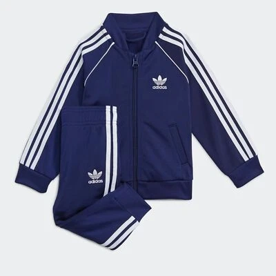 Adidas Baby Tuta Superstar Per Bambini Set Di 2 Outfit Navy Cool - Immagine 1 di 4