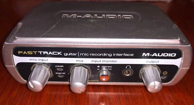 M-Audio Fast Track Guitar Instrument Mic Recording USB Digital Audio Interface - Image 1 of 4