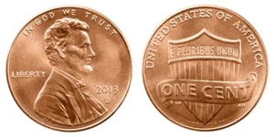 2013 D LINCOLN PENNY CENT - 1c Lincoln Union Shield theme ** ON HAND ** - Picture 1 of 3