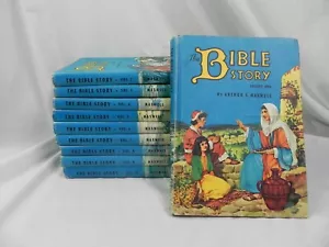 Volumes 1 - 10 The Bible Story by Arthur S Maxwell Vintage 1953-1957 Complete - Foto 1 di 13