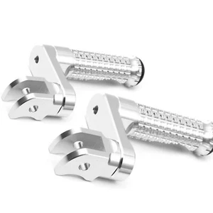 Clavijas de pie delanteras plateadas MPRO 40 mm para Hypermotard 796 11 12 13 14 - Imagen 1 de 7