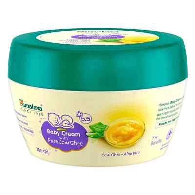 Crema Bebé Himalaya 200 ml Ghee Vaca Puro, Piel Suave, Nutrida y Protegida 5.5pH Foto 1 de 4