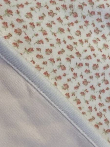 Ralph Lauren Baby Blanket Floral White Pink Receiving Cotton Flowers Lovey - Picture 1 of 6