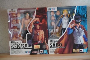 S.H.Figuarts Portgas D. Ace Fire Fist & Sabo Revolutionary Army Commander Figure - Picture 1 of 10