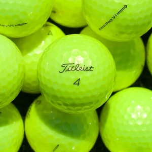 24 Yellow Titleist Pro V1 Mint Quality Used Golf Balls 5A / AAAAA FREE SHIPPING - Picture 1 of 5
