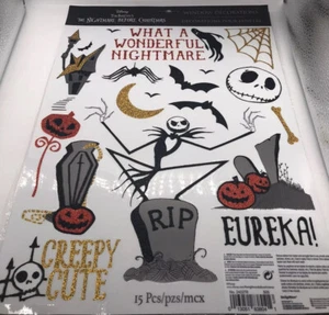 Nightmare B4 Christmas JACK SKELLINGTON WindowClings Halloween/Christmas Decor - Picture 1 of 11
