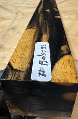 Black and white Ebony  Wood turning  blank ( 12”x 1-5/8”x 1-1/2”) ,#BWE0783 - Image 1 of 4