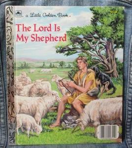 Vintage 1986 THE LORD IS MY SHEPHERD HARDCOVER BOOK Little Golden Book SYL2 - Imagen 1 de 3