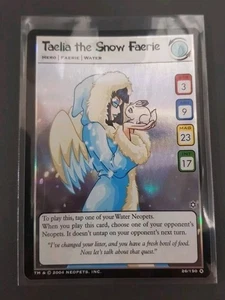 Neopets WOTC - Taelia the Snow Faerie  26/150- UR FOIL - Hannah Ice Caves 2004  - Imagen 1 de 3