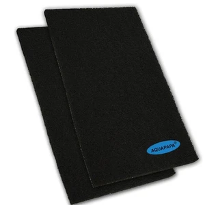 Activated Carbon Filter Media Pad 2-Pack 17.5"x 11.8" Cut-to-fit Sponge Foam ... - Picture 1 of 4