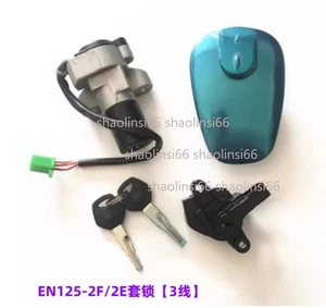 3 Wire Ignition Switch Lock Key Fuel Tank Cap Lock Fit For Suzuki EN125-2F/2E - Picture 1 of 3
