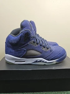 Size 7Y 8.5W - Air Jordan 5 Retro SE GS Midnight Navy FN5452-400 Georgetown - Picture 1 of 14