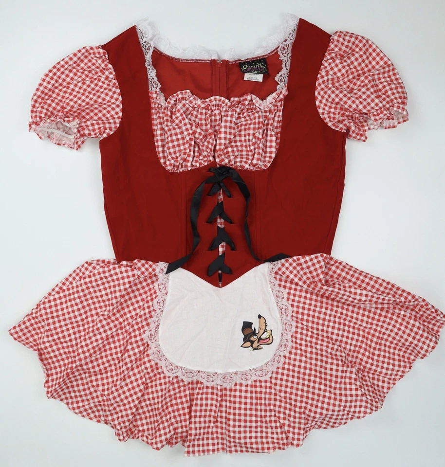 Vintage 90s Charades Red Riding Hood Adult XL Sexy Corset Dress Costume EUC - Image 1 of 4